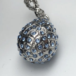 Silver Egg Pendant Necklace jewelry Keren Kopal