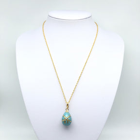 Turquoise Egg Pendant Necklace jewelry Keren Kopal