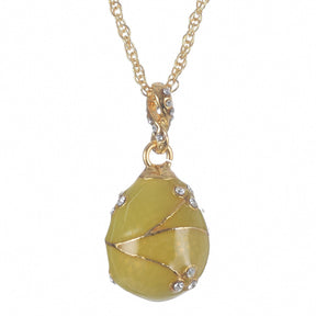 Yellow Egg Pendant Gold Necklace jewelry Keren Kopal