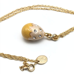 Yellow Egg Pendant Necklace jewelry Keren Kopal