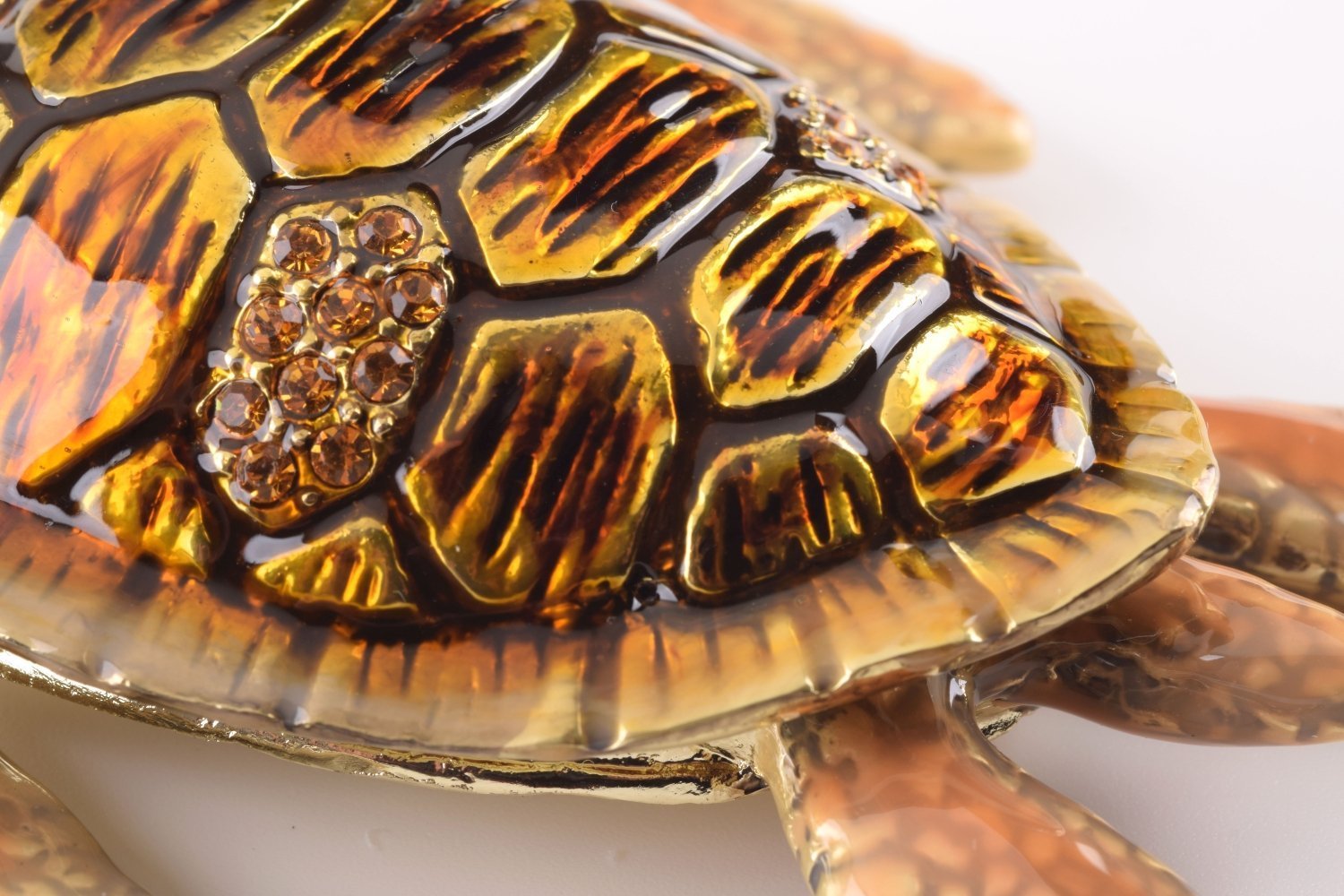 Brown Sea Turtle trinket box Keren Kopal