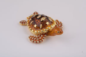 Brown Sea Turtle trinket box Keren Kopal