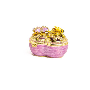 Golden Purple Heart Decorative Box trinket box Keren Kopal