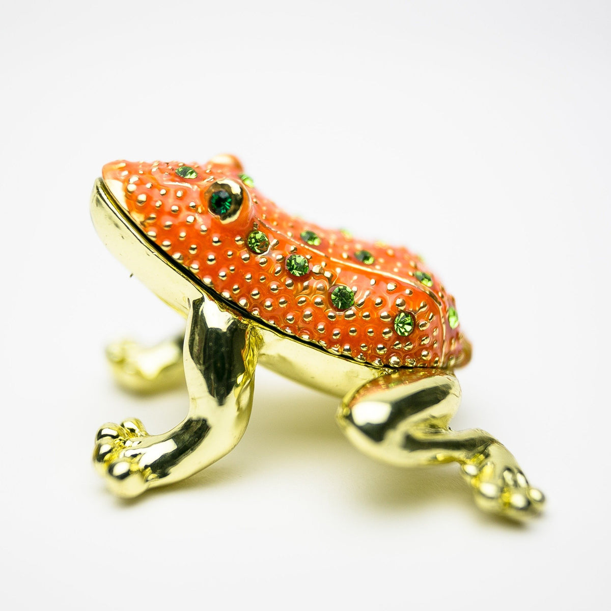 Golden Red Frog trinket box Keren Kopal