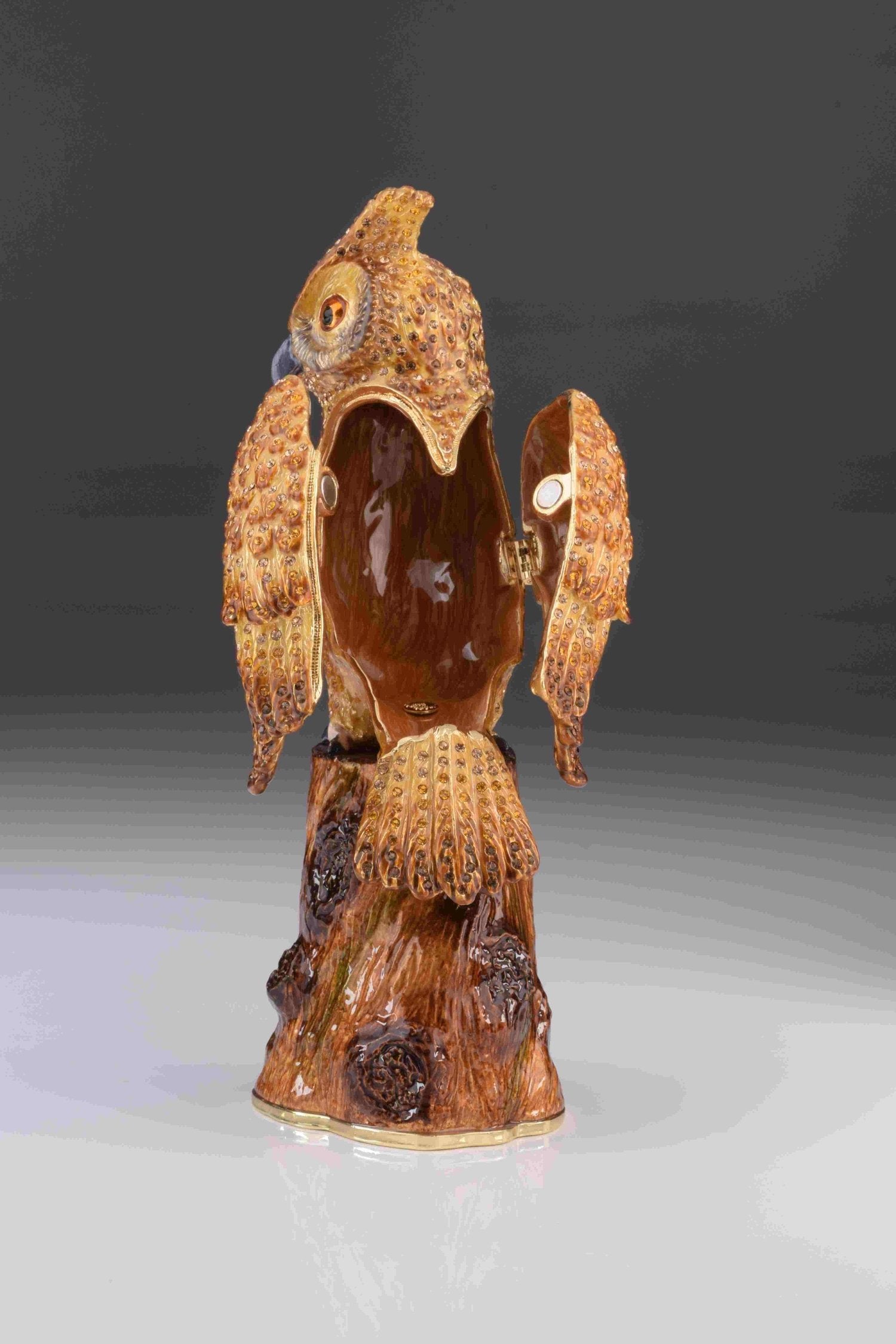 Keren Kopal Large Brown Owl trinket box 364.00