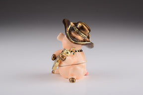 Pig Playing Guitar trinket box Keren Kopal