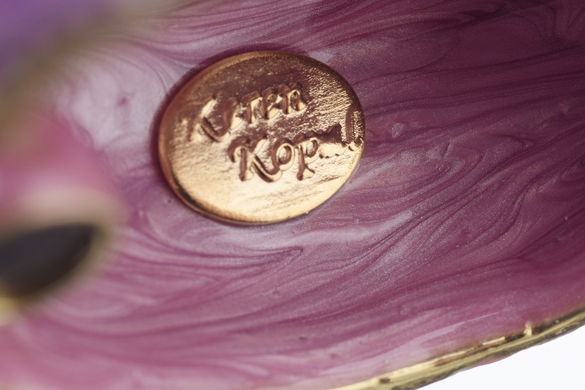 Purple Flower trinket box Keren Kopal