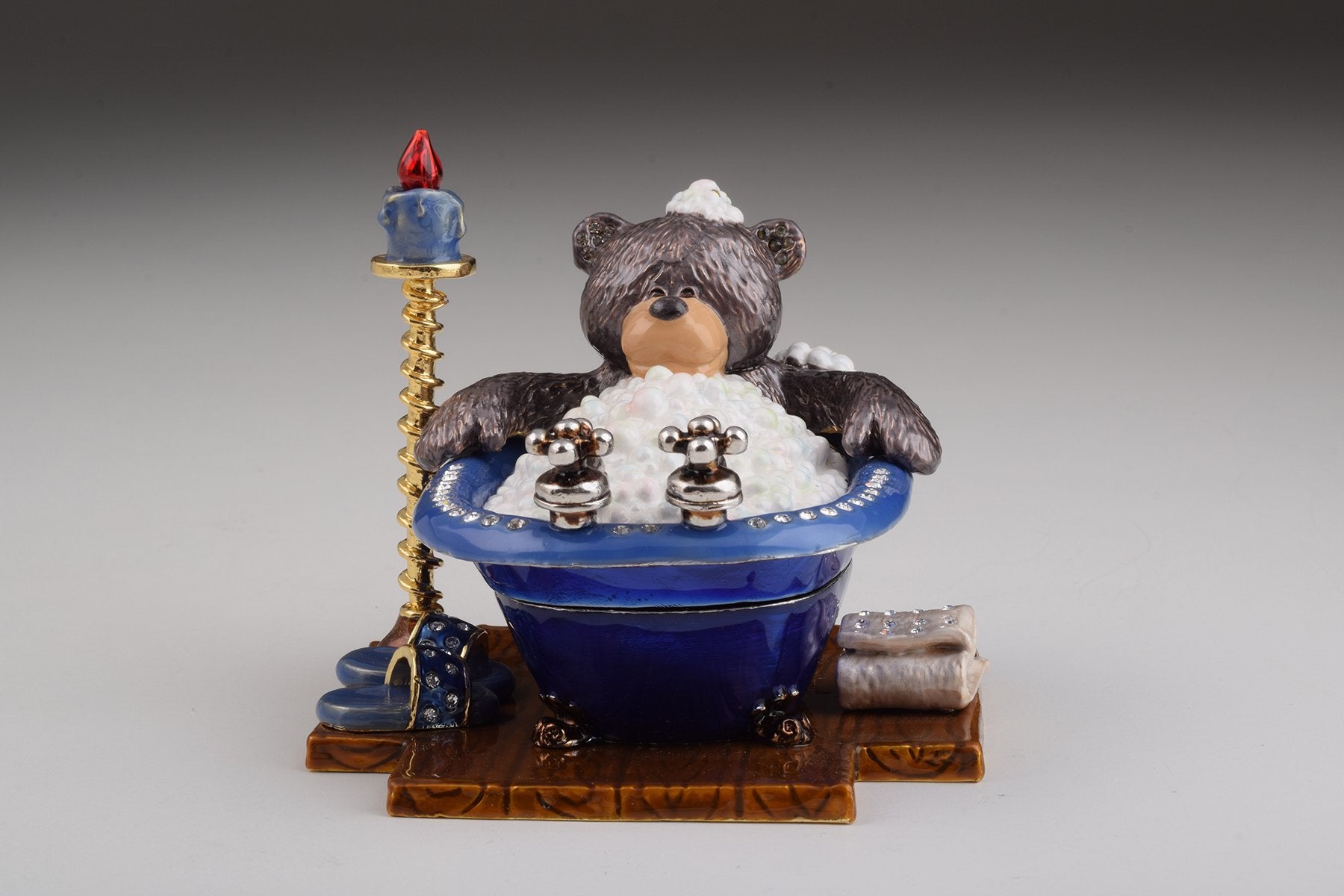 Keren Kopal Teddy Bear in a Bath Trinket Box trinket box 156.50