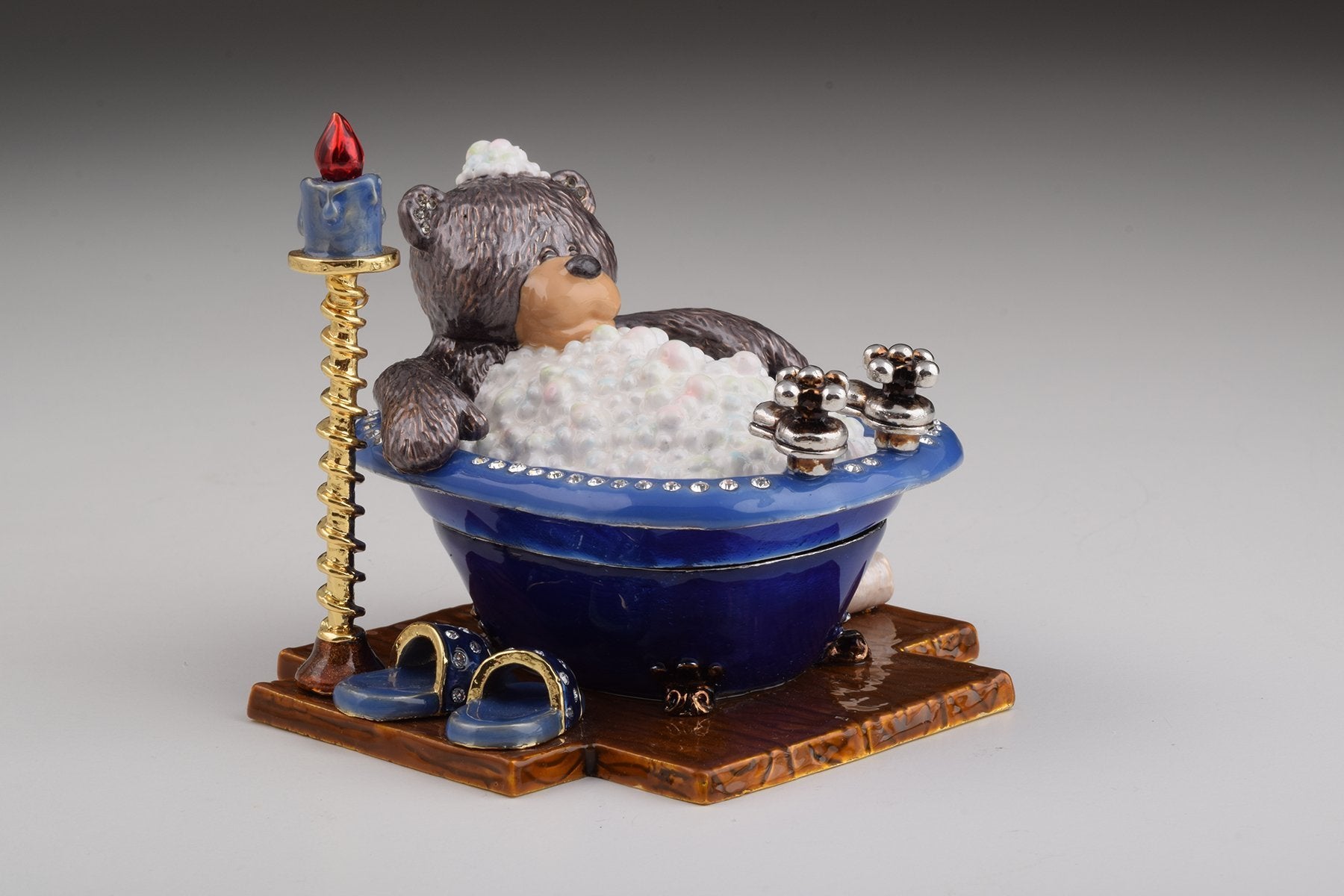 Keren Kopal Teddy Bear in a Bath Trinket Box trinket box 156.50