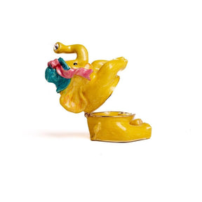 Yellow Sitting Elephant trinket box Keren Kopal